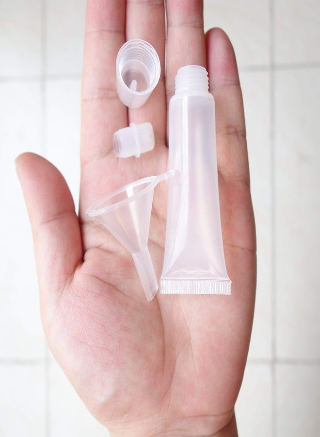 Erewa 12Pcs 8ml Clear Empty Tubes Refillable Containers for DIY Lip Gloss Balm & Travel Toiletries - Image 3